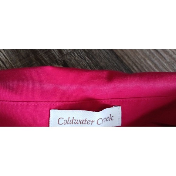 Coldwater Creek Easy Care 3/4 Sleeve Shirt 1XL Red - Picture 5 of 6